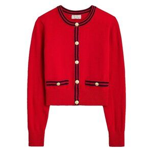 J.Crew Nautical Cashmere Cardigan NWT
